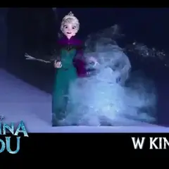 Elsa z Krainy Lodu, która ma tę moc, tworzy lodową falę. W kinach!